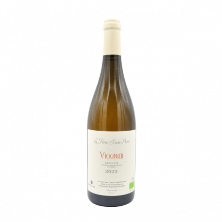 Ferme Saint-Pierre - IGP Vaucluse Blanc Bio - Viognier 2023 Ferme Saint-Pierre - IGP Vaucluse Blanc Bio - Viognier 2023