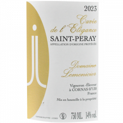 Domaine Jacques Lemenicier - AOC St Peray Elegance 2023