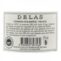 Maison Delas Frères - IGP Pays d’Oc – Viognier Delas 2023