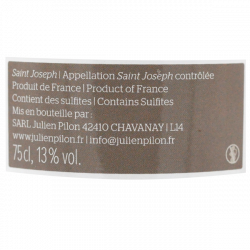 Domaine Julien Pilon Saint Joseph blanc Dimanche à Lima 2023