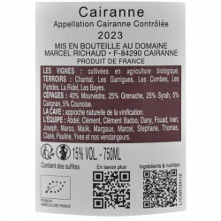 Domaine Richaud - Cairanne Bio Rouge 2023