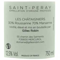 Gilles Robin Saint Peray bio 2023 - Les Châtaigniers