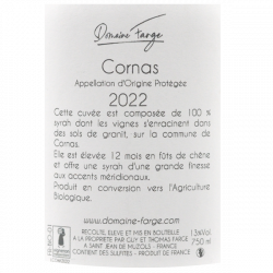 Cornas Harmonie Farge vin rouge 2022