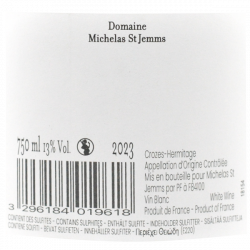 Crozes Hermitage Michelas St Jemms La Chasseliere blanc 2023