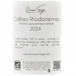 Domaine  Farge Bouquet de Syrah – IGP Ardèche – Vin rouge 2024