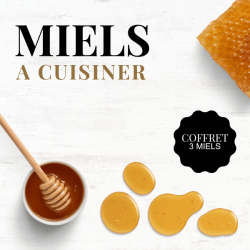Coffret Miel à Cuisiner - 3 pots - 29€ livraison France incluse