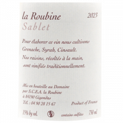 Domaine La Roubine - Sablet Rouge Bio 2023