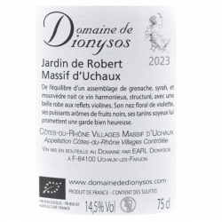 Domaine de Dionysos Le Jardin de Robert 2023 - Massif d’Uchaux Bio