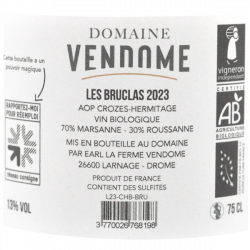Les Bruclas 2023 - Crozes Hermitage blanc du Domaine Vendome