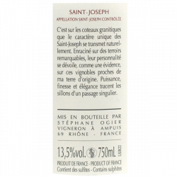 Stéphane Ogier Saint Joseph rouge Le Passage 2022