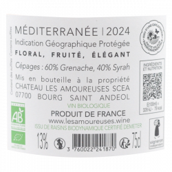 Les Amoureuses - LoveRose 2024 - IGP Ardèche rosé bio
