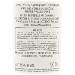 Jérôme Coursodon  Saint Joseph rouge Silice 2023