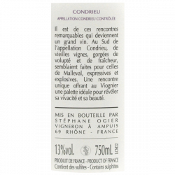La Combe de Malleval 2022 - Condrieu - Stéphane Ogier