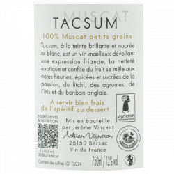 Tacsum par Jérôme Vincent du Domaine de Magord