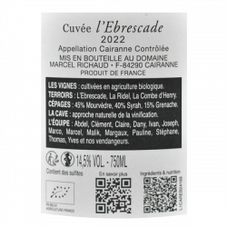 Domaine Richaud L'Ebrescade - AOC Cairanne Bio 2022