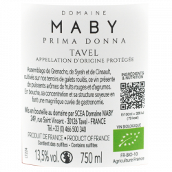 Domaine Maby Tavel bio Prima Donna 2024
