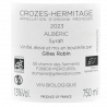 Domaine Gilles Robin Crozes Hermitage 2023 Albéric Bio