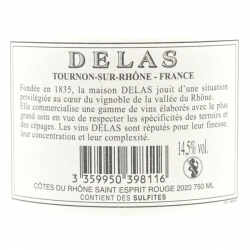 Maison Delas Frères – AOC Côtes du Rhône rouge - Delas Saint Esprit 2023
