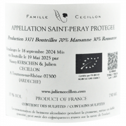 Domaine Julien Cecillon - AOC Saint Peray - Gemini 2024