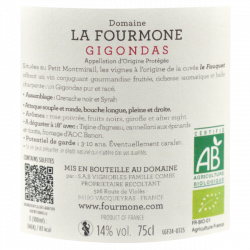 Domaine la Fourmone Gigondas bio le Fauquet 2024