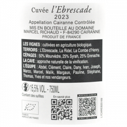 Domaine Richaud L'Ebrescade - AOC Cairanne Bio 2023