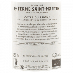 Domaine La Ferme Saint Martin Les Romanins 2024 – Côtes du Rhône bio