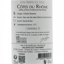 Jean Luc Colombo Les Abeilles blanc 2024 – AOC Côtes du Rhône