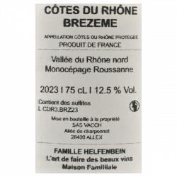 Brezeme blanc 2023 - Domaine Charles Helfenbein