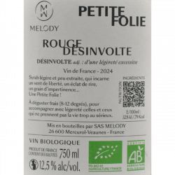 Domaine Melody - Petite Folie 2024
