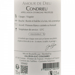 Amour de Dieu Condrieu 2024 - Domaine Jean Luc Colombo