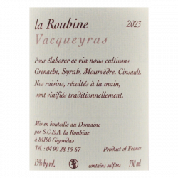 Domaine La Roubine - Vacqueyras Rouge Bio 2023