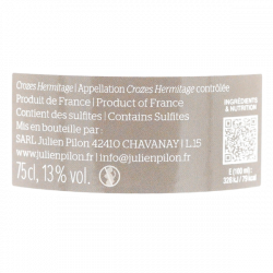 Domaine Julien Pilon Crozes Hermitage rouge Buveur d'Argile 2024