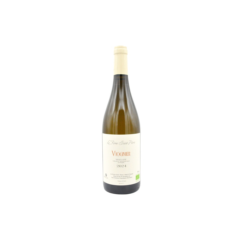 Ferme Saint-Pierre - IGP Vaucluse Blanc Bio - Viognier 2024