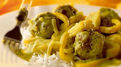 Boulettes de boeuf au miel et sauce curry