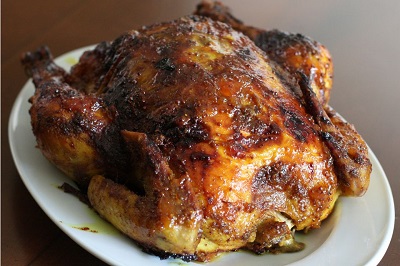 Poulet rôti au miel et au paprika