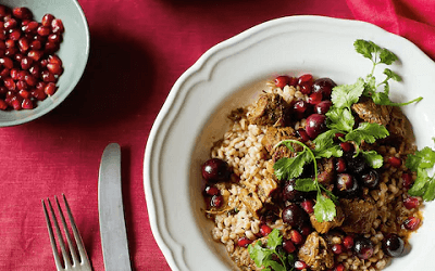 Tajine de mouton au miel et aux raisins