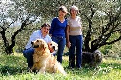 La famille Colombo au complet : Jean-Luc, Anne et Laure