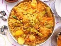 Couscous aux oignons et au miel